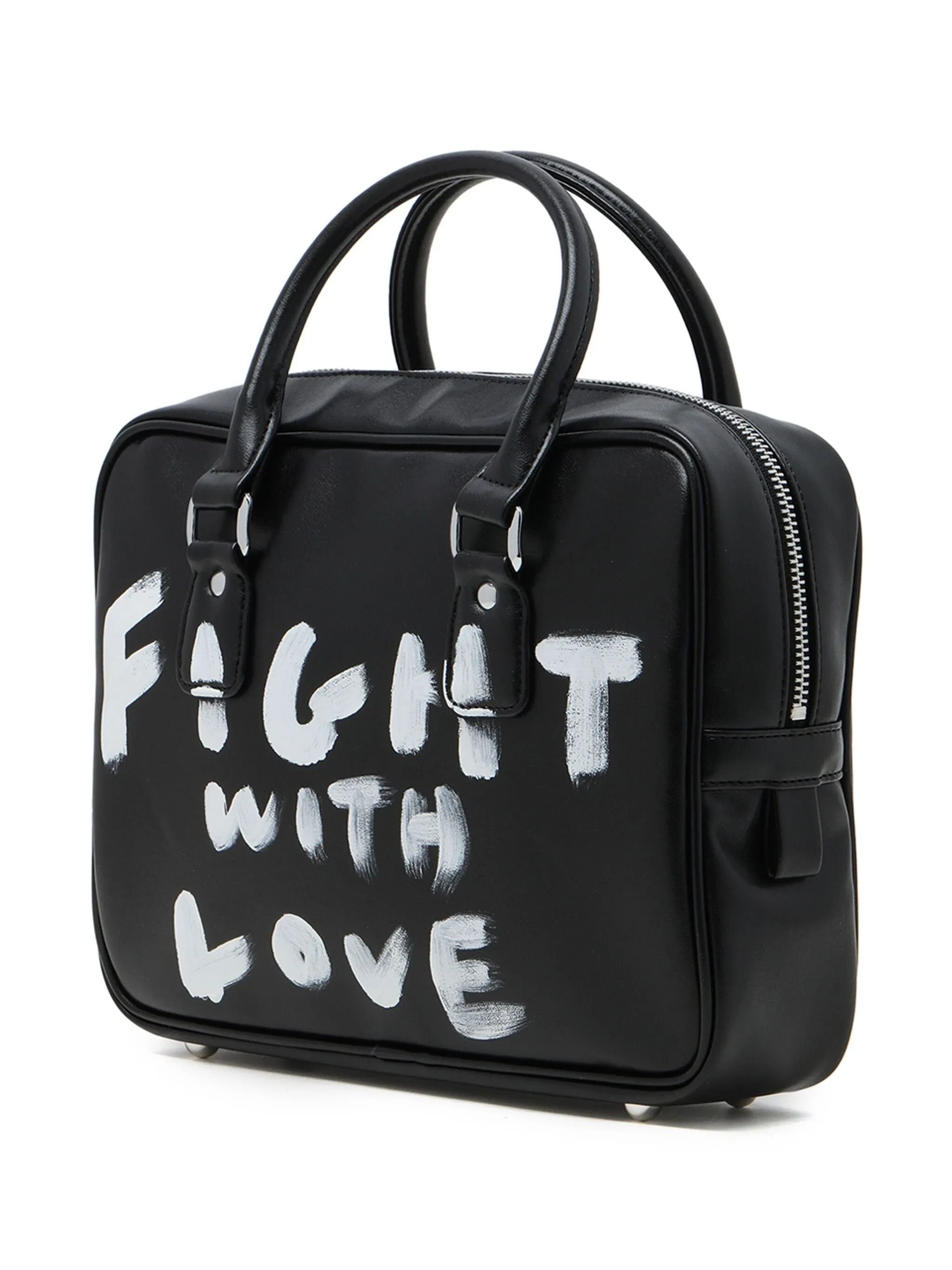 Top Handle Satchel With Words