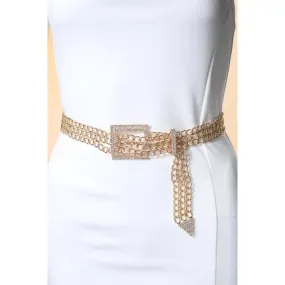 Triple Chain Link Layered Belt