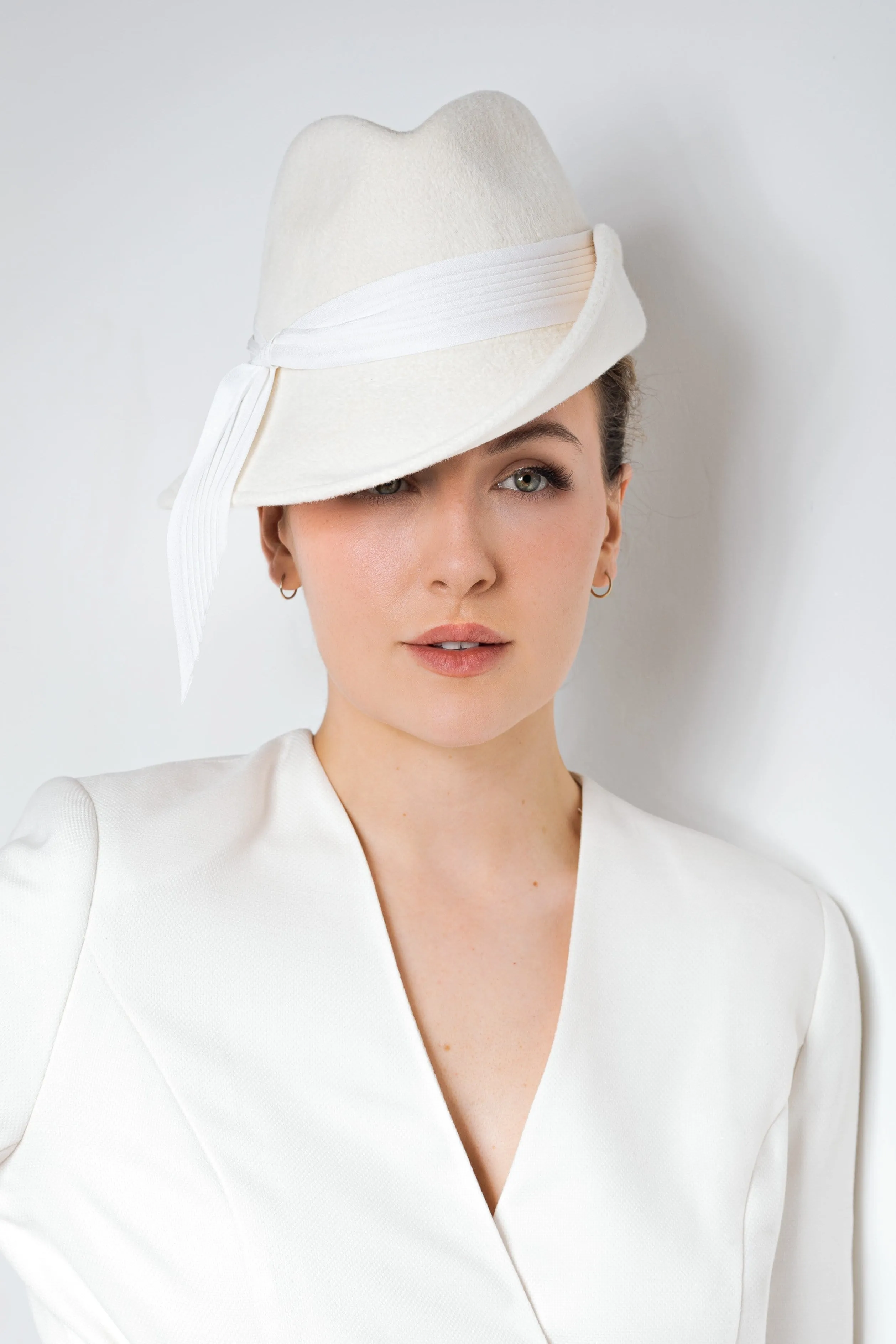 Wedding Trilby Hat - Skylar