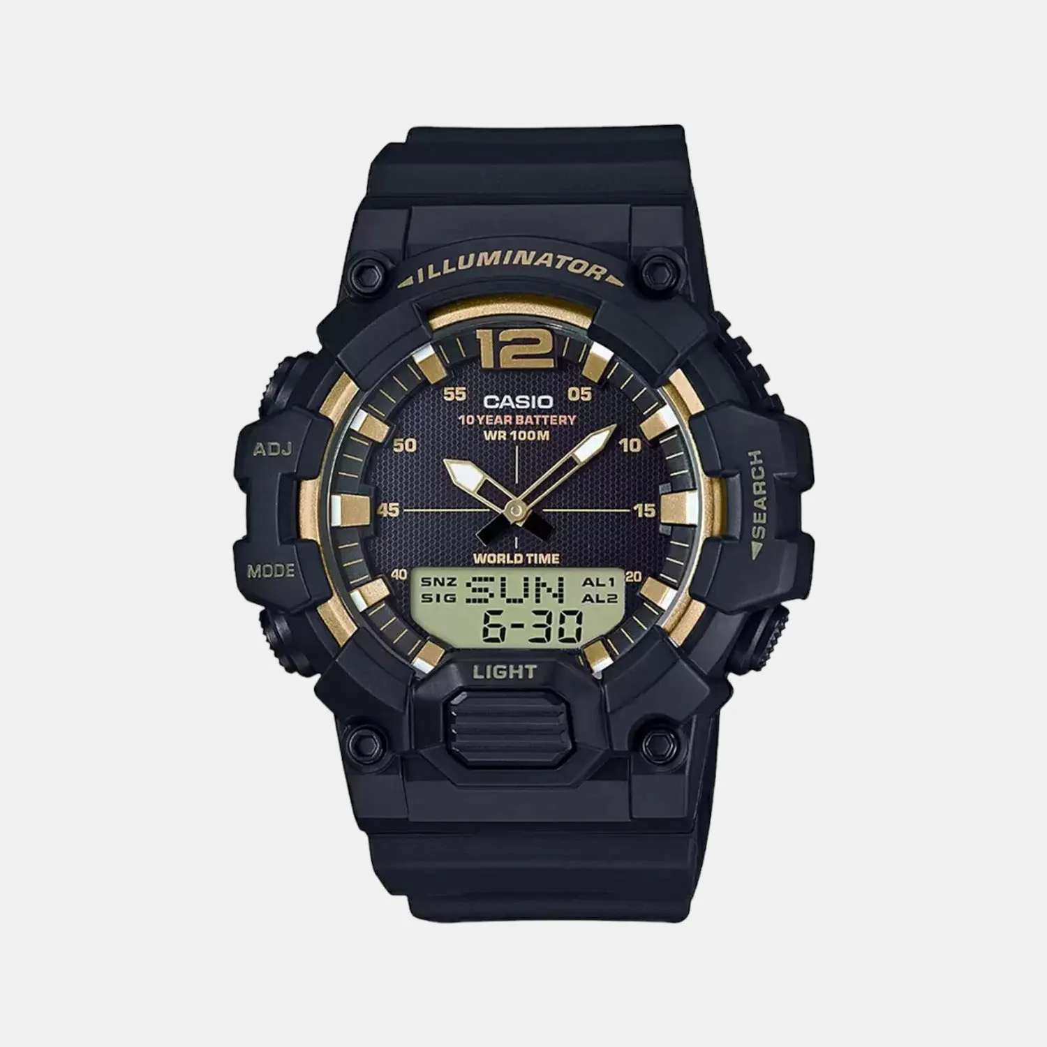 Youth Men's Black Analog-Digital Resin Watch D156 - HDC-700-9AVDF